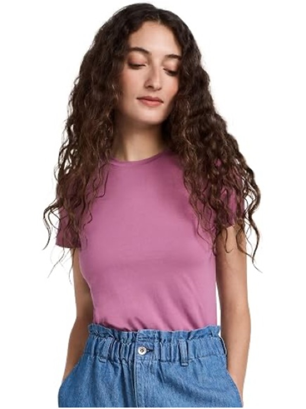 Vince-Everyday Crewneck Tee in Rose Pink
